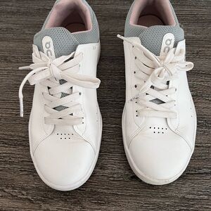On Running White and Gray Sneakers